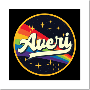 Averi // Rainbow In Space Vintage Style Posters and Art